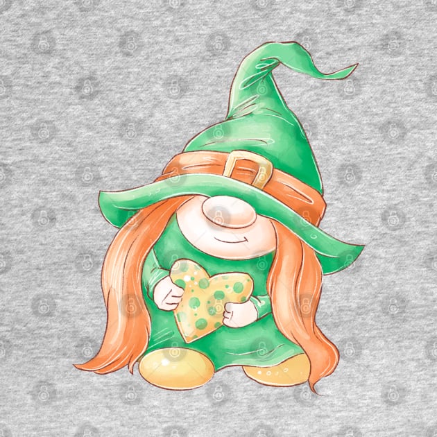 Girl St. Patrick's Day Gnome by Wanderer Bat